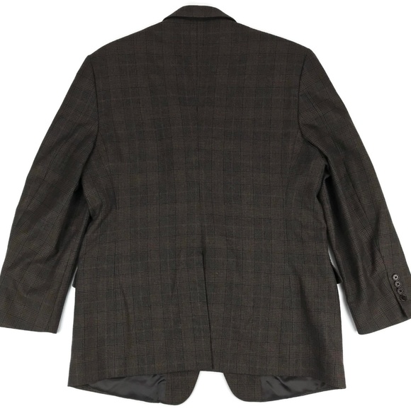 Brooks Brothers Wool Cashmere Plaid Italy Size 45R - Picture 2 of 8